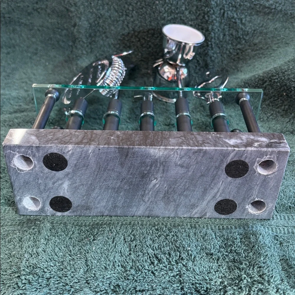 Ikea Instans Bar Tool Set 5 pc. Green Marble Base Acrylic Mid-century Style